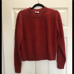 Uniqlo U Wool Cropped Crew Neck Sweater